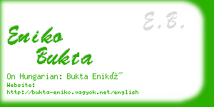 eniko bukta business card